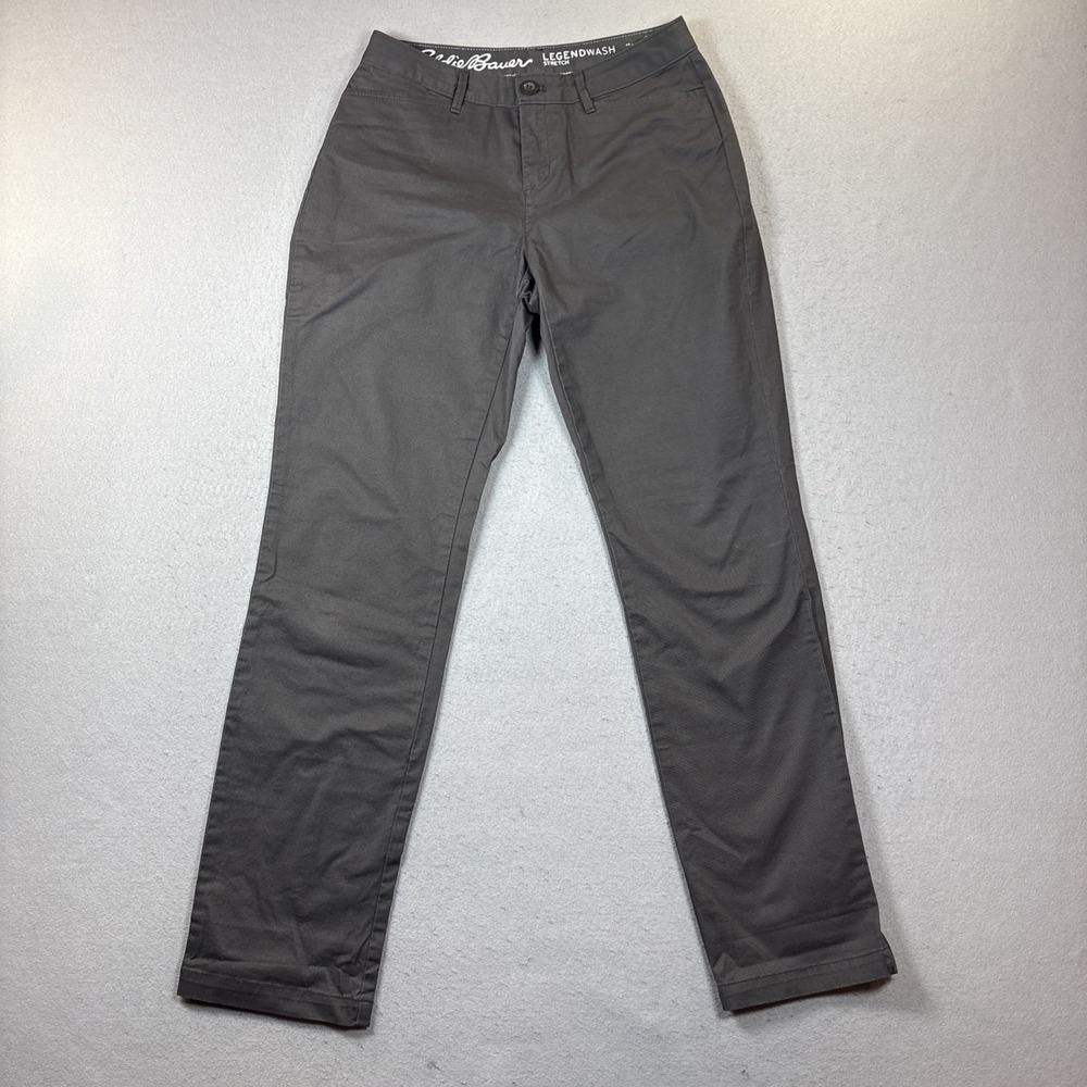 Eddie Bauer Pants Womens 4 Legend Wash Stretch Curvy Straight Green